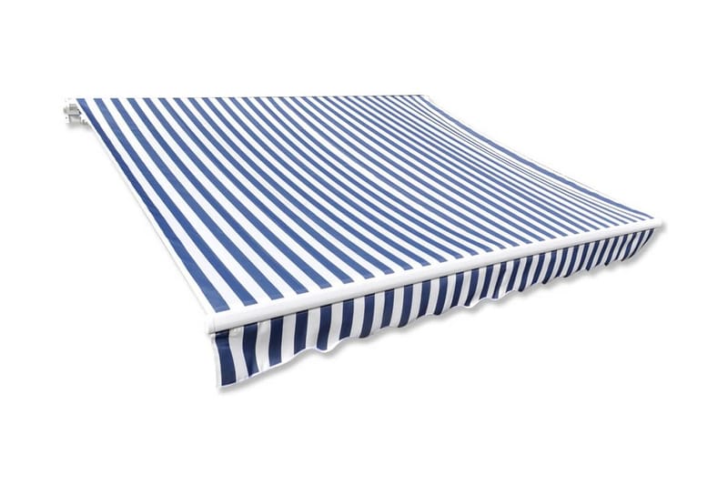 Markiseduk blå og hvit 3 x 2,5 m (ramme ikke inkludert) - Hagemøbler - Solbeskyttelse - Markiser - Markisetilbehør - Markisevev & markisestoff