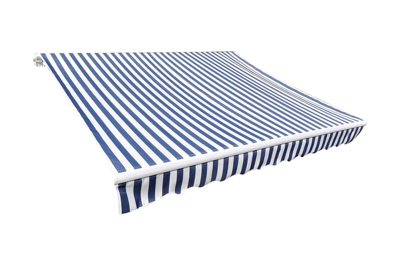 Markiseduk blå og hvit 6 x 3 m (ramme ikke inkludert) - Hagemøbler - Solbeskyttelse - Markiser - Markisetilbehør - Markisevev & markisestoff