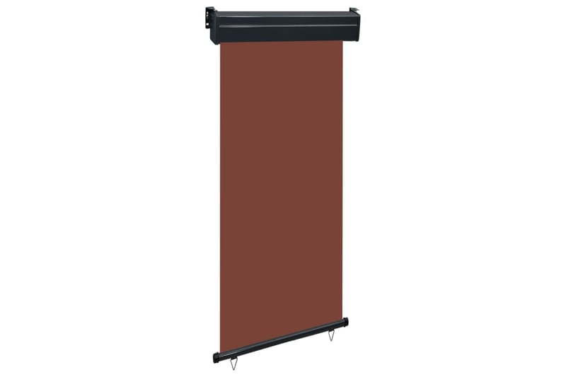 Sidemarkise for balkong 100x250 cm brun - Brun - Hagemøbler - Solbeskyttelse - Markiser - Sidemarkise