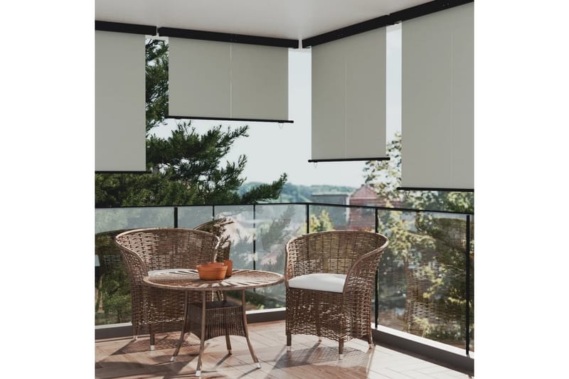 Sidemarkise for balkong 170x250 cm grå - Grå - Hagemøbler - Solbeskyttelse - Markiser