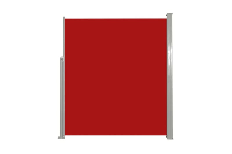 Uteplass Terasse Side Solskjerm 160 x 300 cm - Rød - Hagemøbler - Solbeskyttelse - Markiser