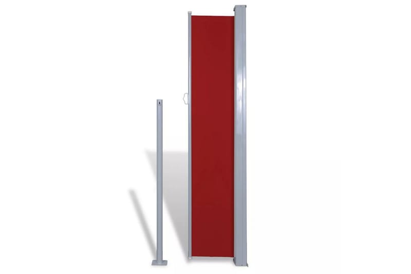 Uteplass Terasse Side Solskjerm 180 x 300 cm - Rød - Hagemøbler - Solbeskyttelse - Markiser
