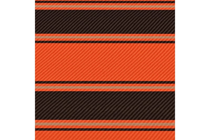 Uttrekkbar markise 250x150 cm oransje og brun - Flerfarget - Hagemøbler - Solbeskyttelse - Markiser