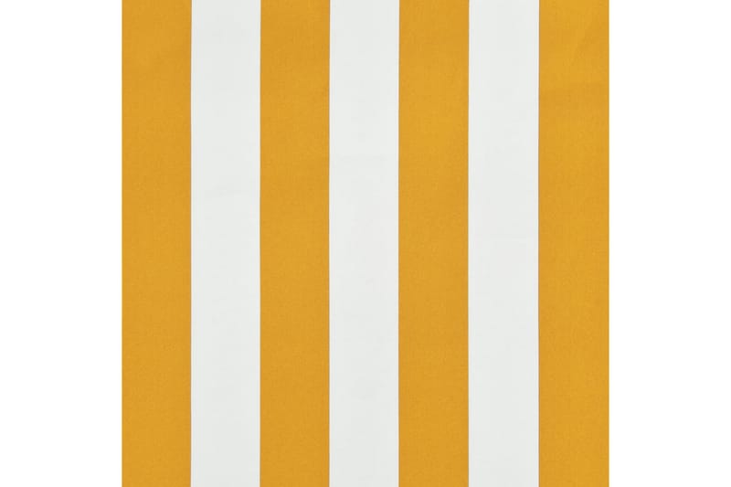 Uttrekkbar markise 300x150 cm gul og hvit - Hagemøbler - Solbeskyttelse - Markiser