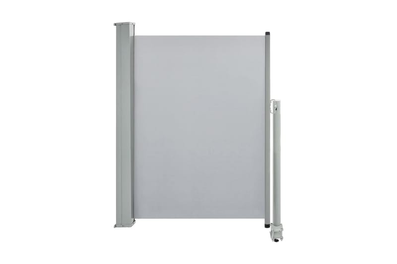 Uttrekkbar sidemarkise 100 x 300 cm grå - Hagemøbler - Solbeskyttelse - Markiser