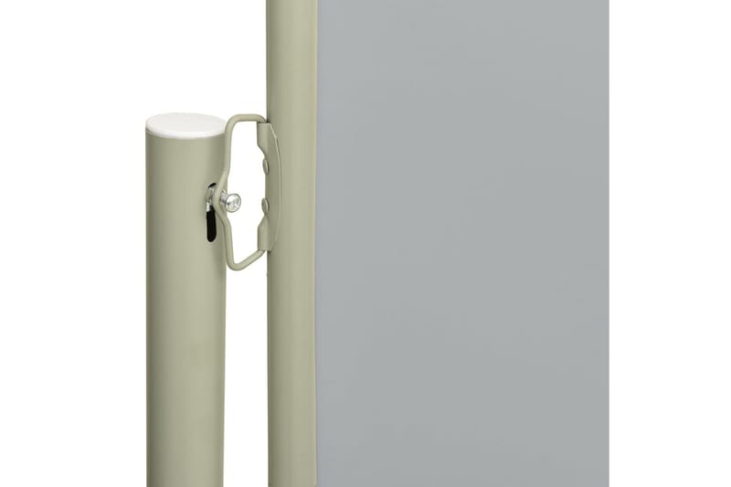 Uttrekkbar sidemarkise 117x300 cm grå - Grå - Hagemøbler - Solbeskyttelse - Markiser