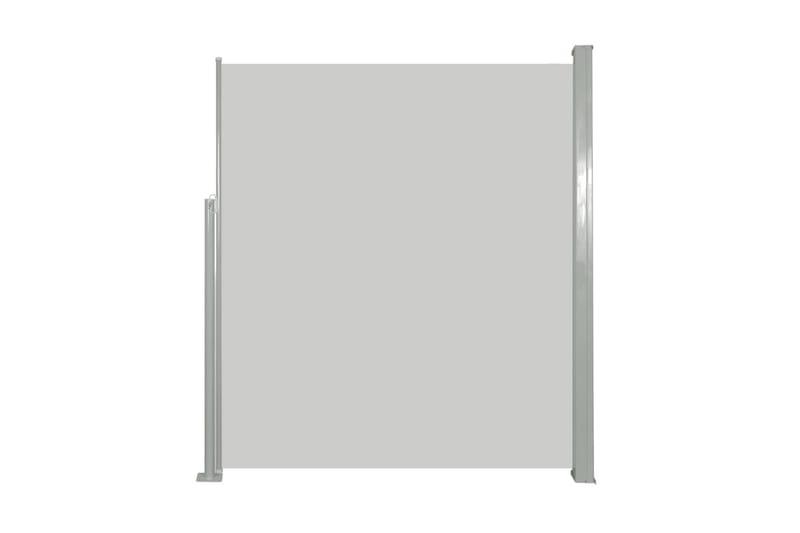 Uttrekkbar sidemarkise 160 x 500 cm kremhvit - Hagemøbler - Solbeskyttelse - Markiser