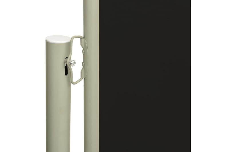 Uttrekkbar sidemarkise 160x500 cm svart - Svart - Hagemøbler - Solbeskyttelse - Markiser