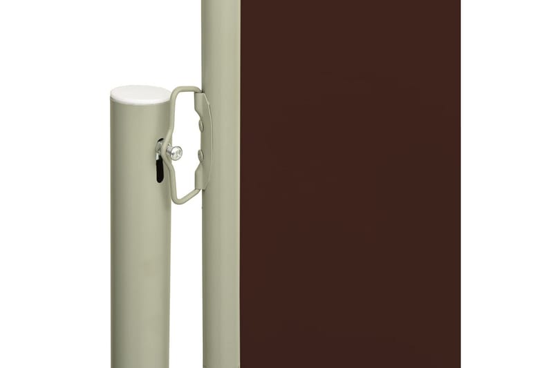 Uttrekkbar sidemarkise 180x300 cm brun - Brun - Hagemøbler - Solbeskyttelse - Markiser