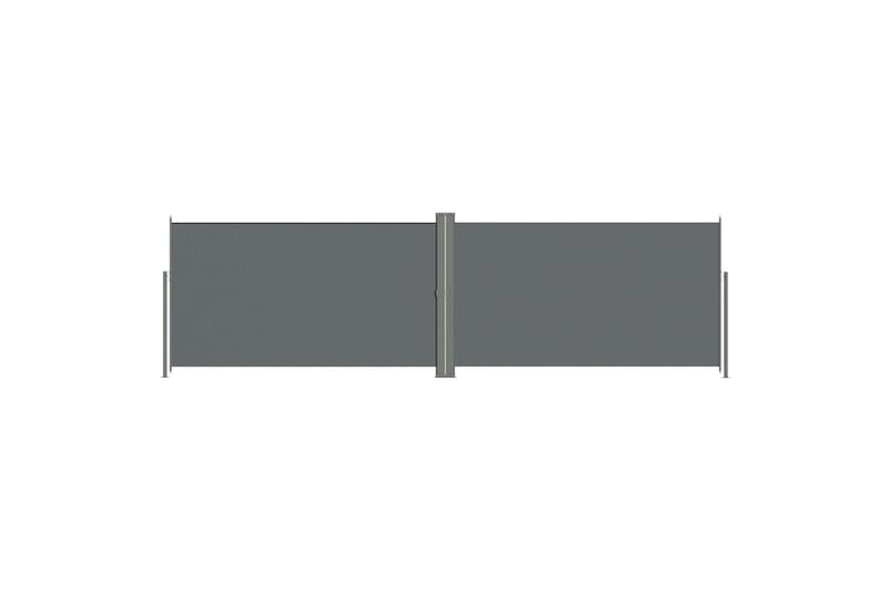 Uttrekkbar sidemarkise 180x600 cm antrasitt - Antrasittgrå - Hagemøbler - Solbeskyttelse - Markiser