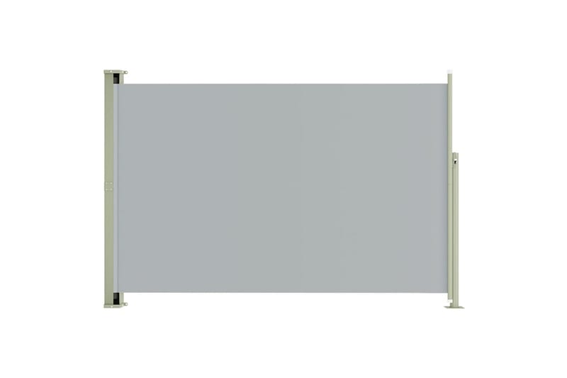 Uttrekkbar sidemarkise 200x300 cm grå - Grå - Hagemøbler - Balkong - Sikkerhet & vindbeskyttelse balkong - Balkongbeskyttelse