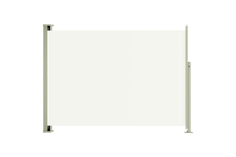 Uttrekkbar sidemarkise 220x300 cm kremhvit - Krem - Hagemøbler - Solbeskyttelse - Markiser