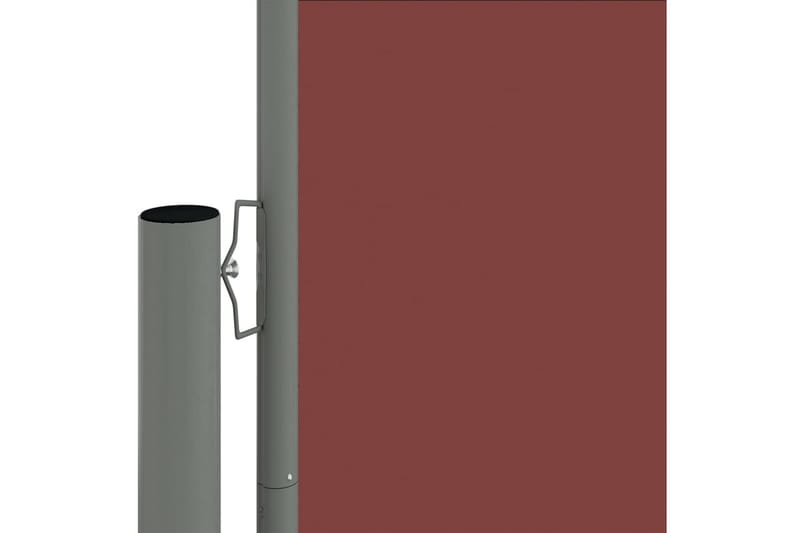 Uttrekkbar sidemarkise brun 117x1200 cm - Brun - Hagemøbler - Solbeskyttelse - Markiser