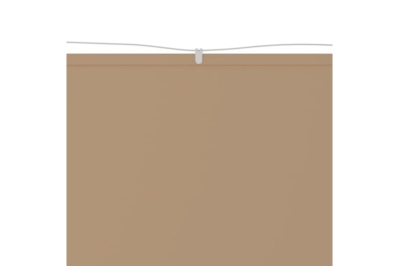 Vertikal markise gråbrun 140x420 cm oxford stoff - Taupe - Hagemøbler - Solbeskyttelse - Markiser