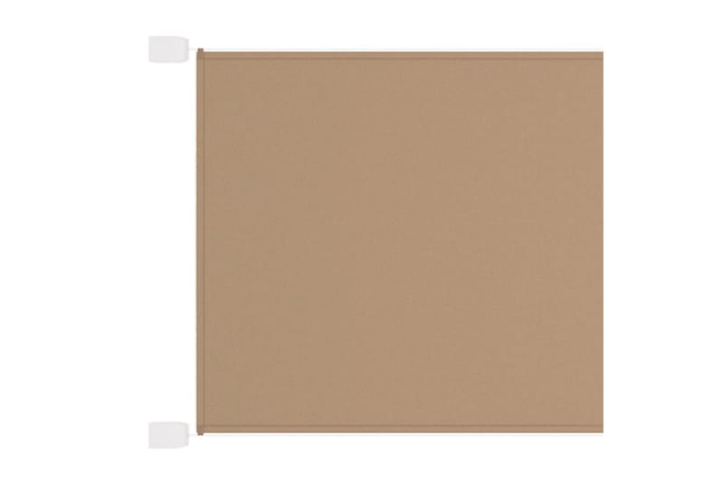 Vertikal markise gråbrun 200x420 cm oxford stoff - Taupe - Hagemøbler - Solbeskyttelse - Markiser