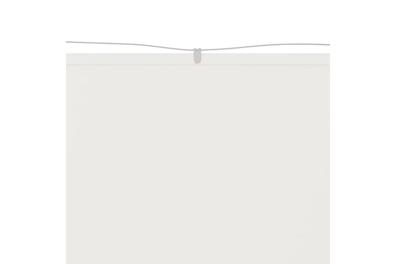 Vertikal markise hvit 100x600 cm oxford stoff - Hvit - Hagemøbler - Solbeskyttelse - Markiser