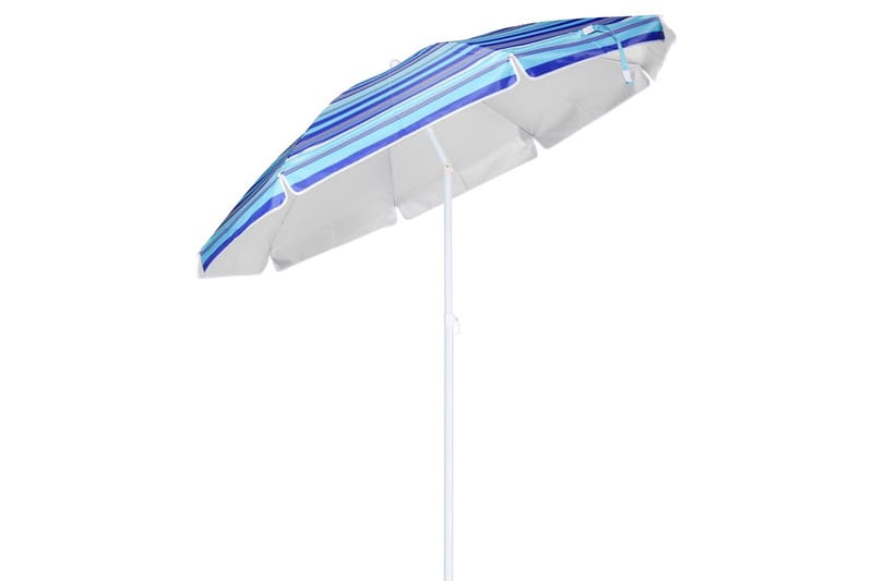 HI Strandparasoll 200 cm blå stripete - Hagemøbler - Solbeskyttelse - Parasoller - Strandparasoll