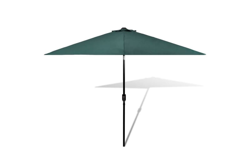 Grønn paraply 3m Stål pol - Grønn - Hagemøbler - Solbeskyttelse - Parasoller