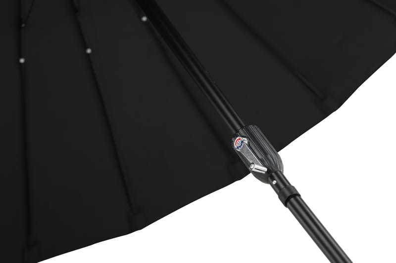 Palmetto Parasoll 270 cm Svart - Venture Home - Hagemøbler - Solbeskyttelse - Parasoller