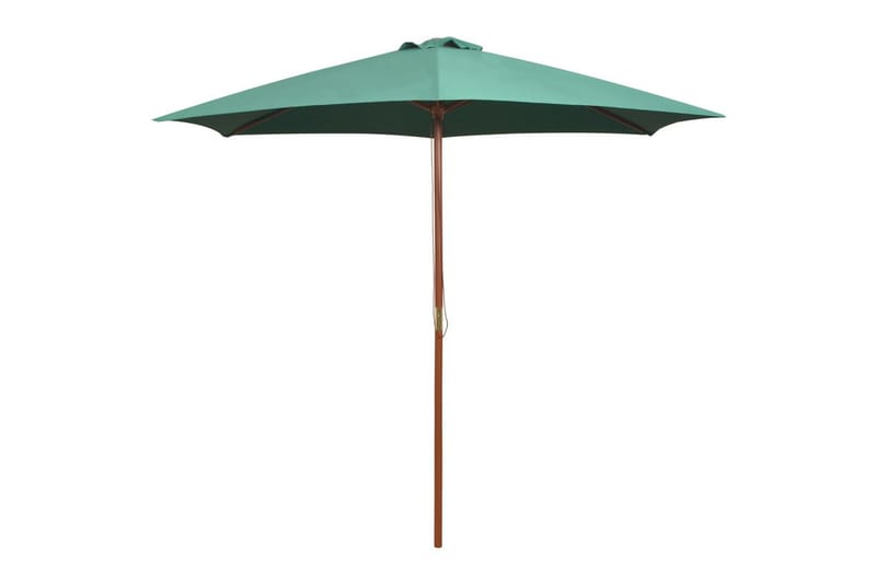 Parasoll 270x270 cm trestang grønn - Grønn - Hagemøbler - Solbeskyttelse - Parasoller