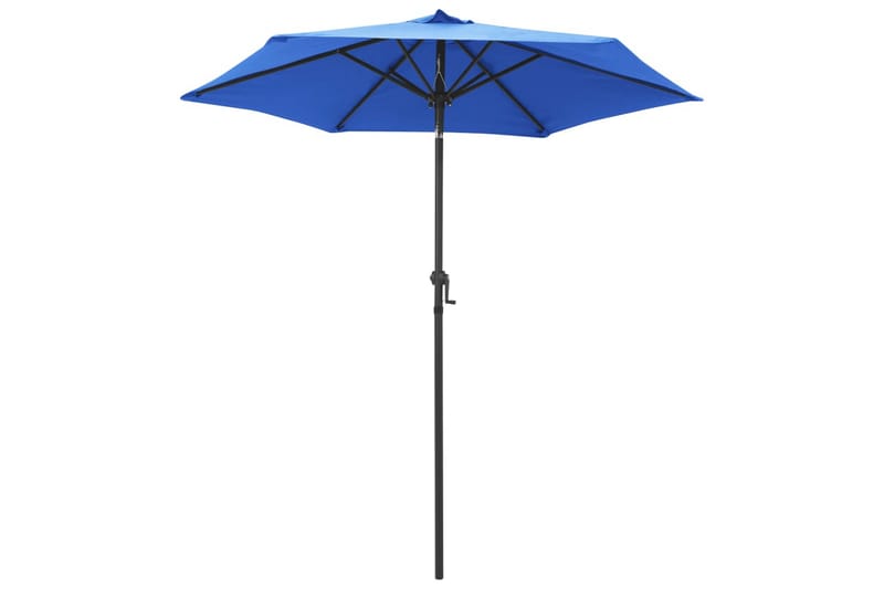 Parasoll blå 200x211 cm aluminium - Hagemøbler - Stoler & Lenestoler - Caféstoler