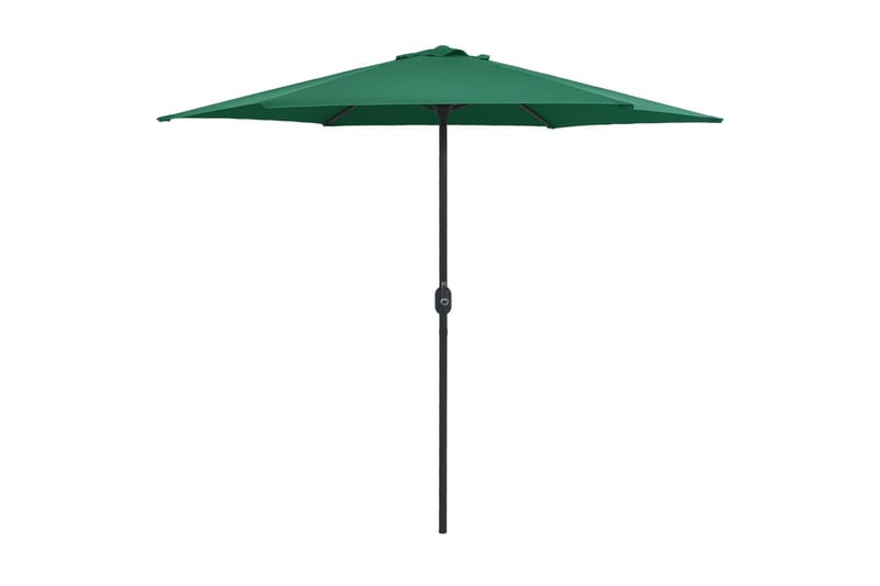 Parasoll med aluminiumsstang 270x246 cm grønn - Grønn - Hagemøbler - Solbeskyttelse - Parasoller
