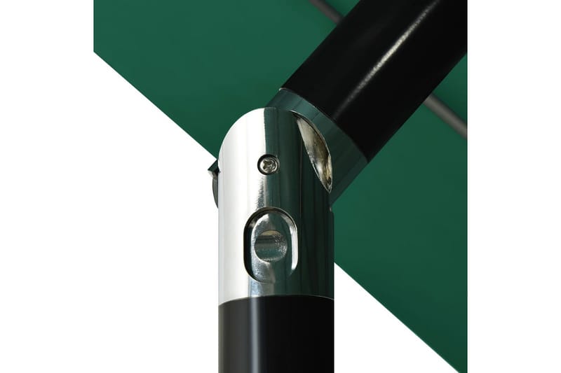 Parasoll med aluminiumsstang 3 nivåer 3,5 m grønn - Hagemøbler - Solbeskyttelse - Parasoller