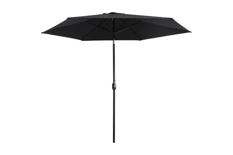 Parasoll med metallstang 300 cm svart - Hagemøbler - Solbeskyttelse - Parasoller