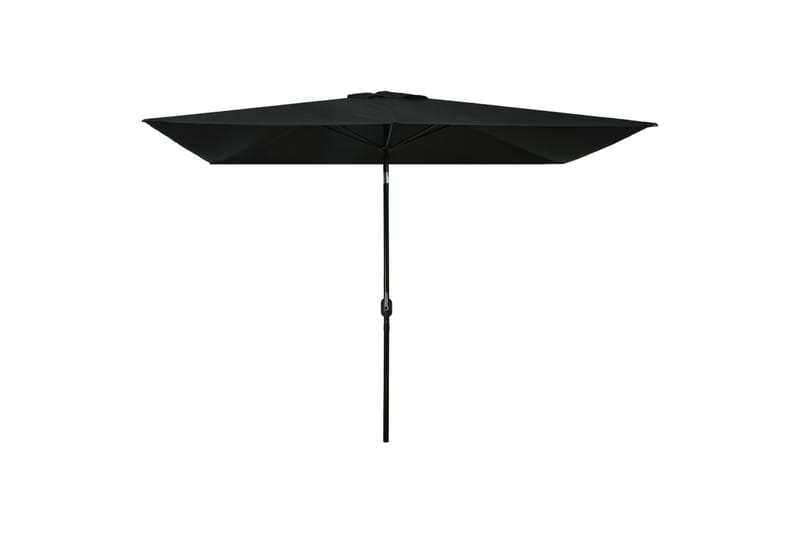 Parasoll med metallstang 300x200 cm svart - Hagemøbler - Solbeskyttelse - Parasoller