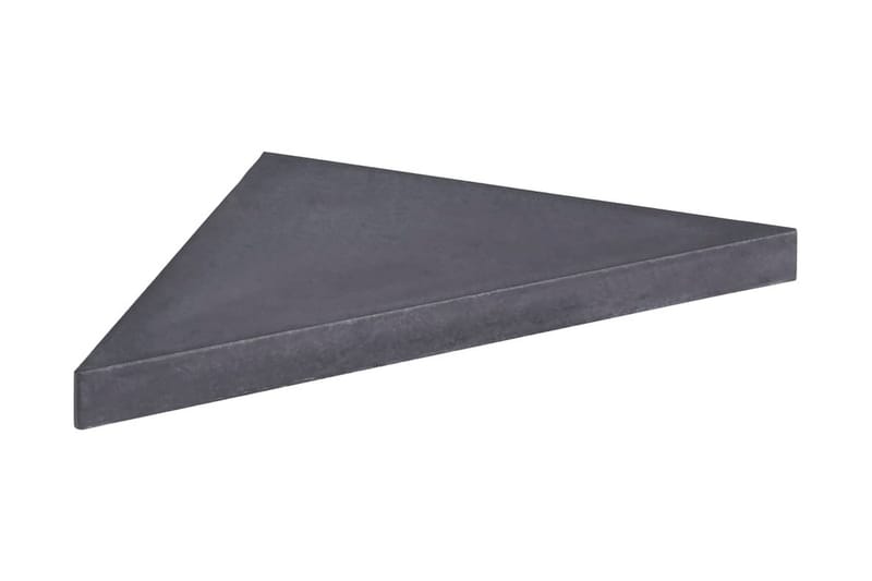 Parasollfot svart 47x47x4,8 cm granitt - Svart - Hagemøbler - Solbeskyttelse - Parasoller