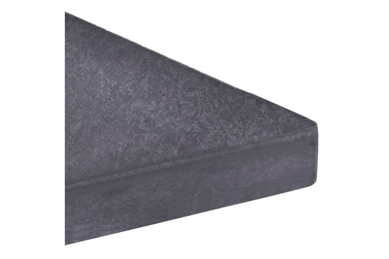 Parasollfot svart 47x47x4,8 cm granitt - Svart - Hagemøbler - Solbeskyttelse - Parasoller