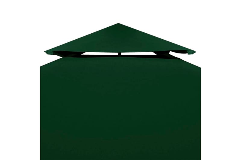 Lysthus dekke baldakin erstatning 310 g/ m² grønn 3 x 3 m - Hagemøbler - Solbeskyttelse - Paviljonger - Paviljongtak