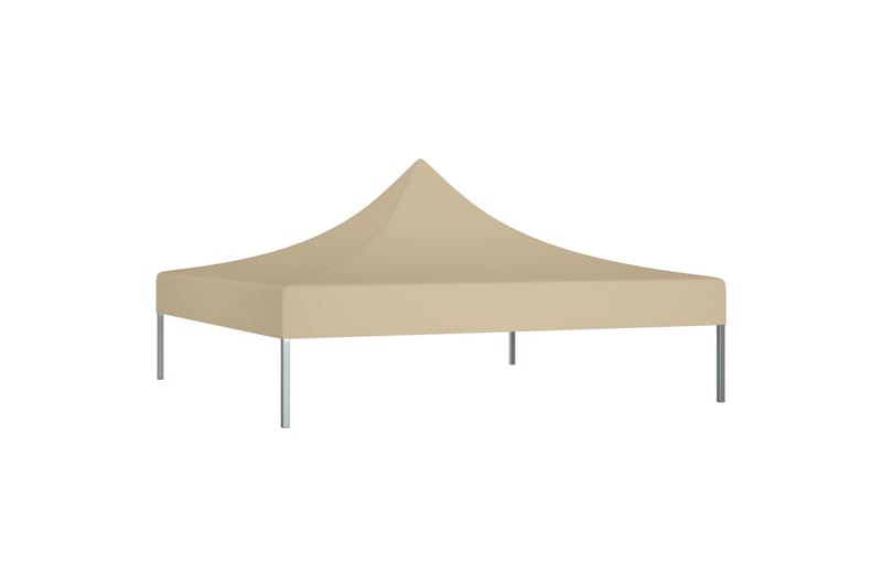 Teltduk for festtelt 2x2 m beige 270 g/m² - Beige - Hagemøbler - Solbeskyttelse - Paviljonger - Paviljongtak