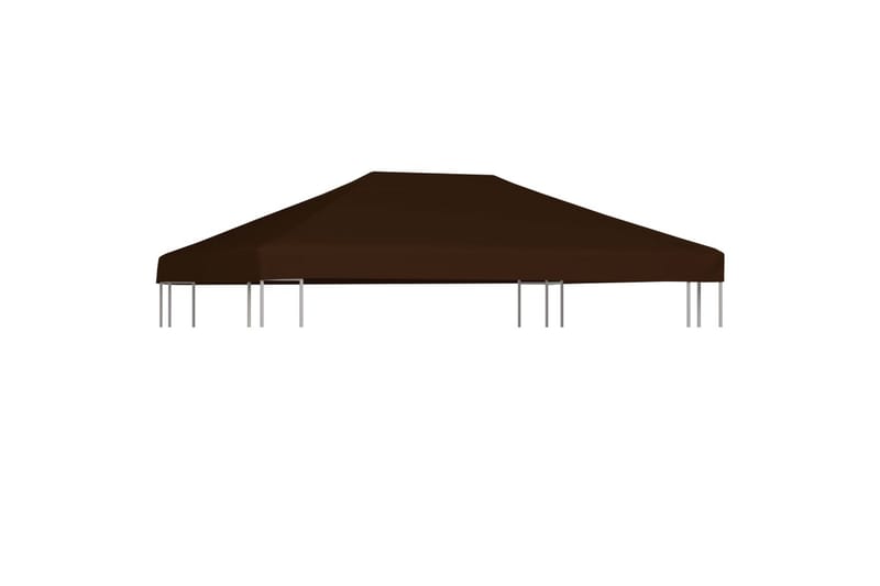 Toppduk til paviljong 310 g/m² 3x4 m brun - Hagemøbler - Solbeskyttelse - Paviljonger - Paviljongtak