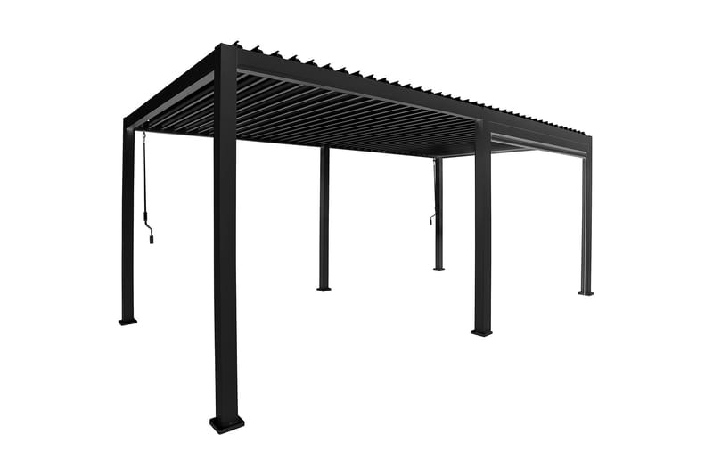 Mirador Paviljong 3x6xH2,5m Mørkegrå - Hagemøbler - Solbeskyttelse - Paviljonger - Paviljong med tak