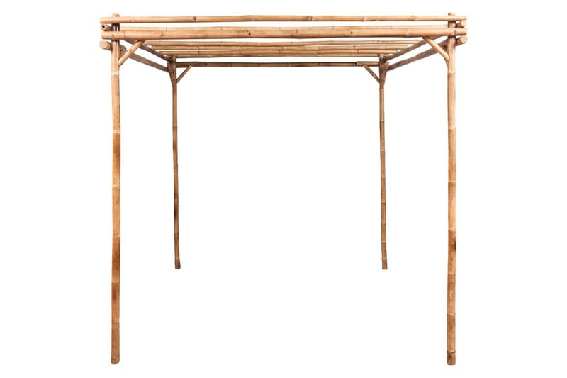 Pergola bambus 170x170x220 cm - Brun - Hagemøbler - Solbeskyttelse - Paviljonger - Komplett paviljong