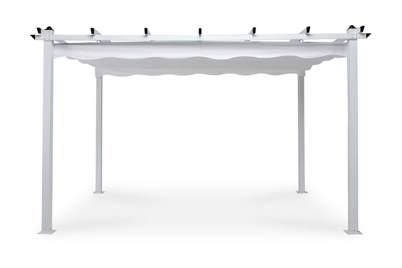 Pergola med Sammenleggbart Tak - 2,95x3,95m - Hagemøbler - Loungemøbler - Solseng