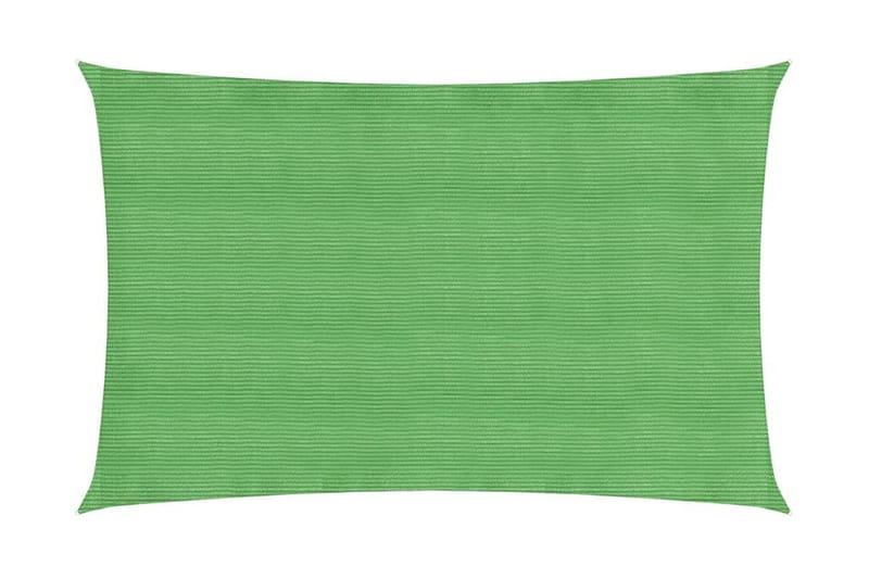 Solseil 160 g/m² lysegrønn 2x5 m HDPE - grønn - Hagemøbler - Solbeskyttelse - Solseil