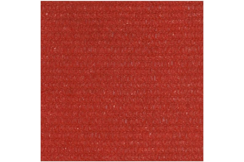 Solseil 160 g/m² rød 4,5x4,5 m HDPE - Rød - Hagemøbler - Solbeskyttelse - Solseil