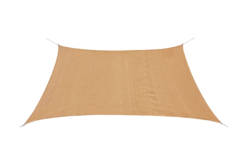 Solseil HDPE firkantet 2x2 m beige - Hagemøbler - Solbeskyttelse - Solseil
