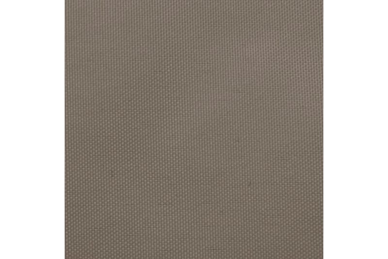 Solseil oxfordstoff firkantet 3,6x3,6 m gråbrun - Taupe - Hagemøbler - Solbeskyttelse - Solseil