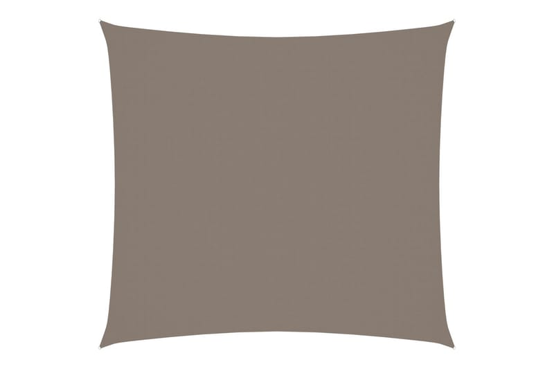 Solseil oxfordstoff firkantet 3x3 m gråbrun - Taupe - Hagemøbler - Solbeskyttelse - Solseil