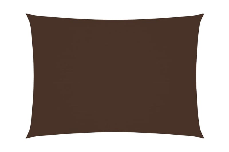 Solseil oxfordstoff rektangulær 2x4,5 m brun - Brun - Hagemøbler - Solbeskyttelse - Solseil