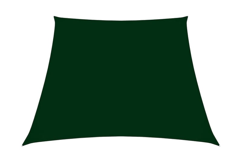 Solseil oxfordstoff trapesformet 3/4x2 m mørkegrønn - grønn - Hagemøbler - Solbeskyttelse - Solseil