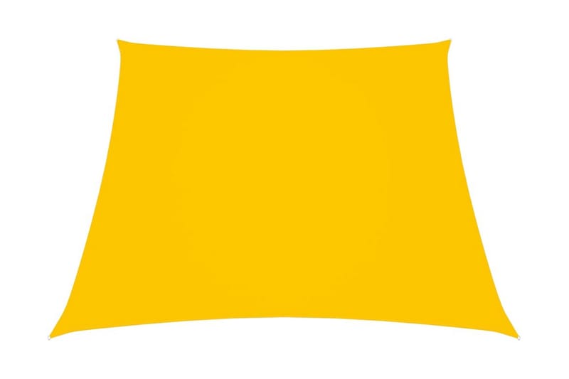 Solseil oxfordstoff trapesformet 3/4x3 m gul - Gul - Hagemøbler - Solbeskyttelse - Solseil