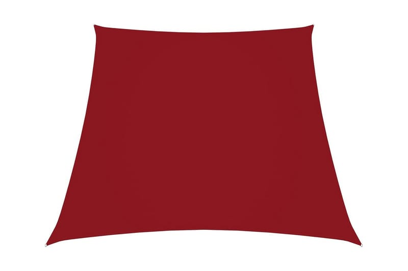 Solseil oxfordstoff trapesformet 4/5x3 m rød - Rød - Hagemøbler - Solbeskyttelse - Solseil
