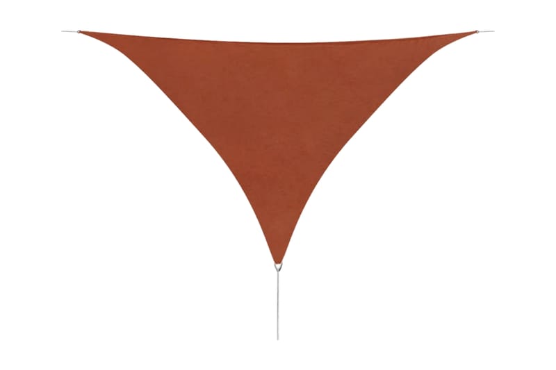 Solseil oxfordstoff trekantet 3,6x3,6,3x6 m terrakotta - Hagemøbler - Solbeskyttelse - Solseil