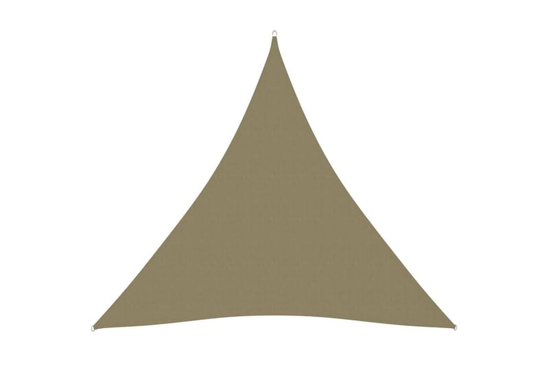 Solseil oxfordstoff trekantet 3x3x3 m beige - Beige - Hagemøbler - Solbeskyttelse - Solseil