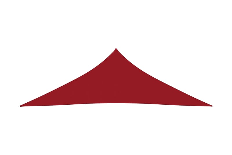 Solseil oxfordstoff trekantet 4x4x5,8 m rød - Rød - Hagemøbler - Solbeskyttelse - Solseil
