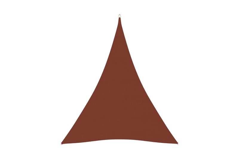 Solseil oxfordstoff trekantet 5x6x6 m terrakotta - Hagemøbler - Solbeskyttelse - Solseil